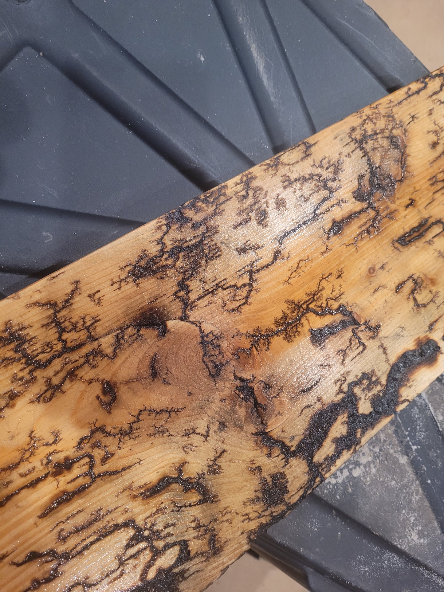 Kluckz Fractal wood art