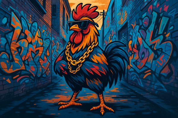 Traphouse gangster pimp rooster